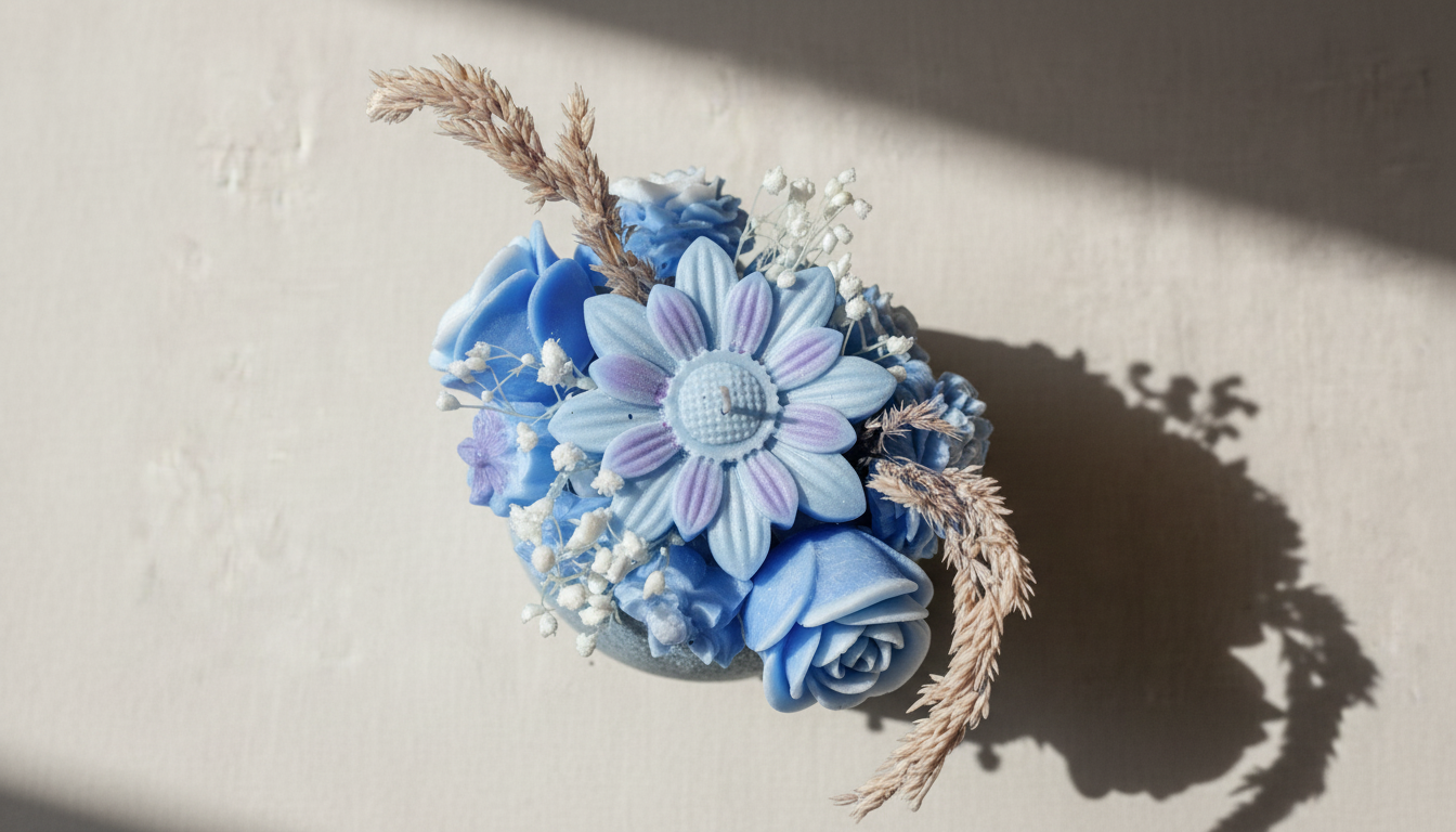 Ramo de parafina artesanal cenital — regalos Día de la Madre Quito, detalles artesanales Ecuador