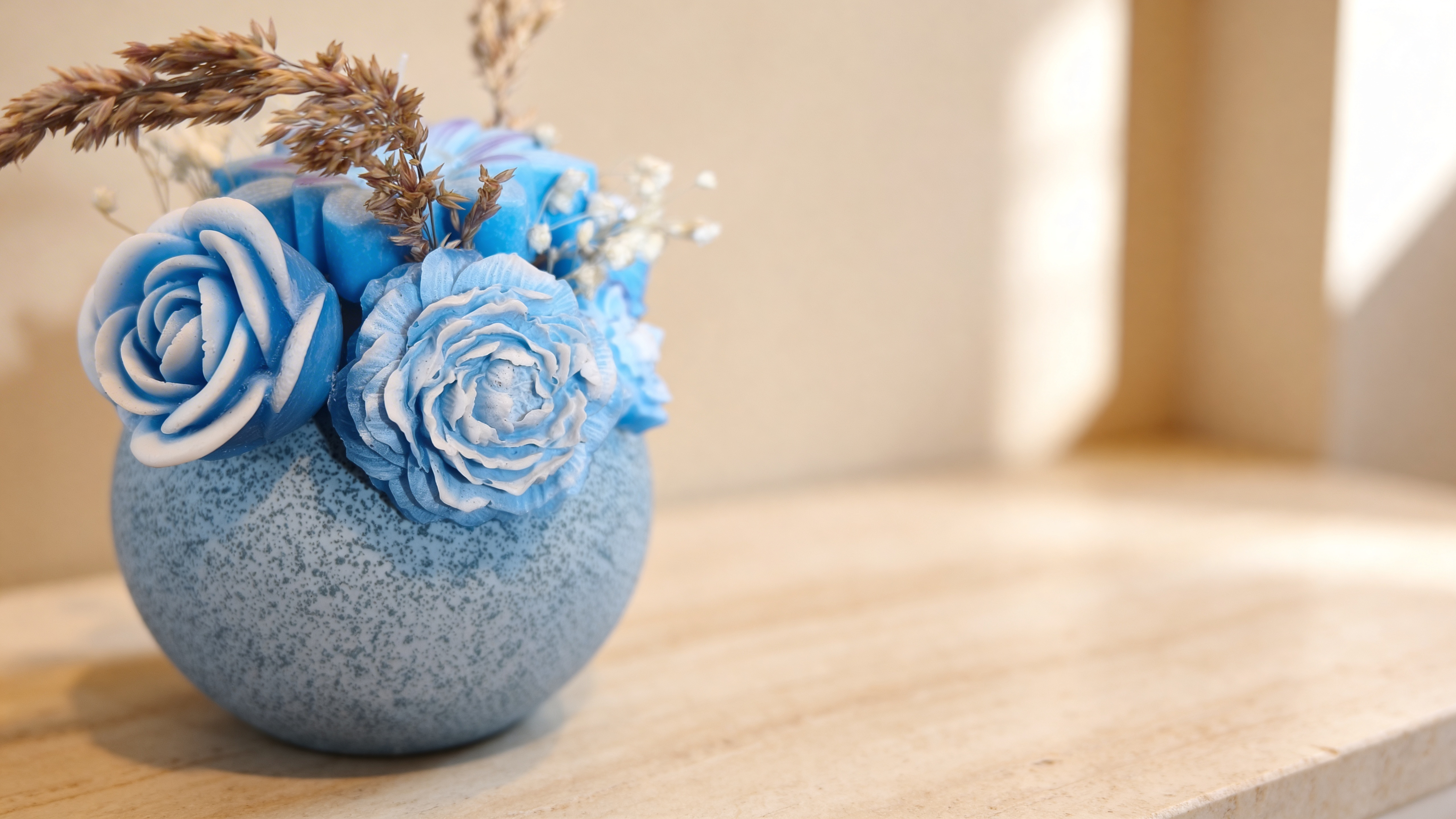 Ramo Albor 03 — regalo Día de la Madre Quito, ramo botánico en parafina vaciado a mano Ecuador