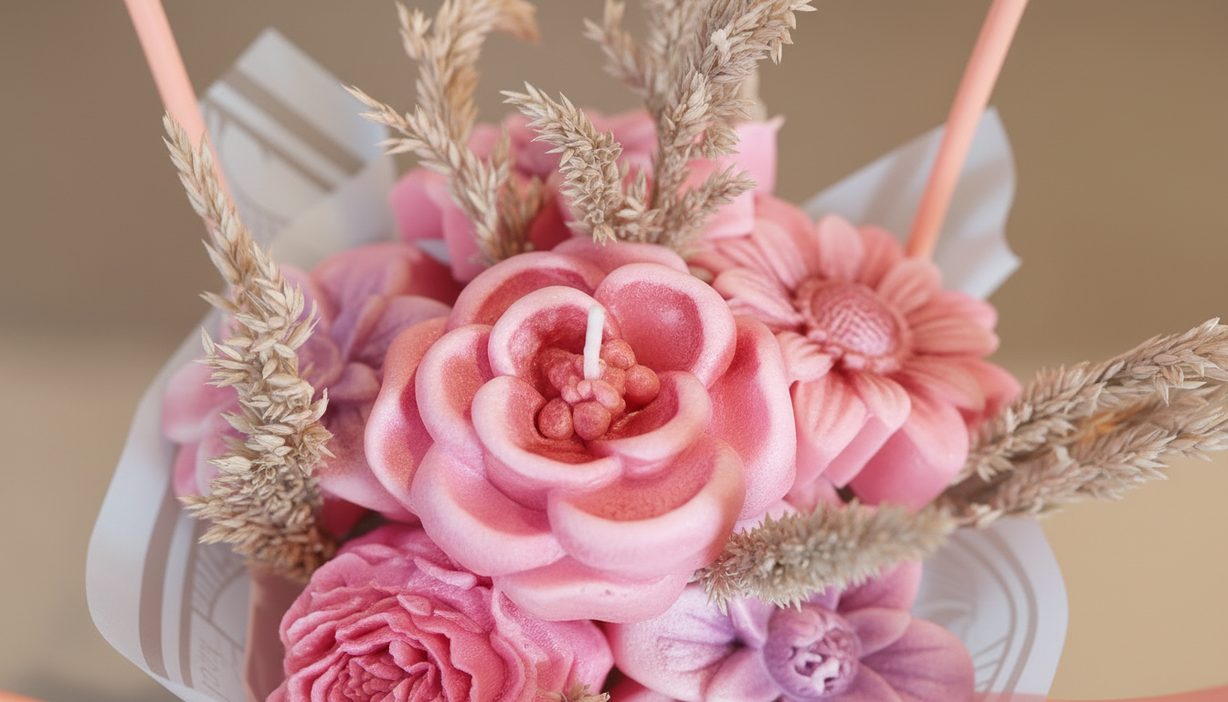 Detalle parafina vaciado artesanal — regalo de parafina artesanal Albor Tallado Quito